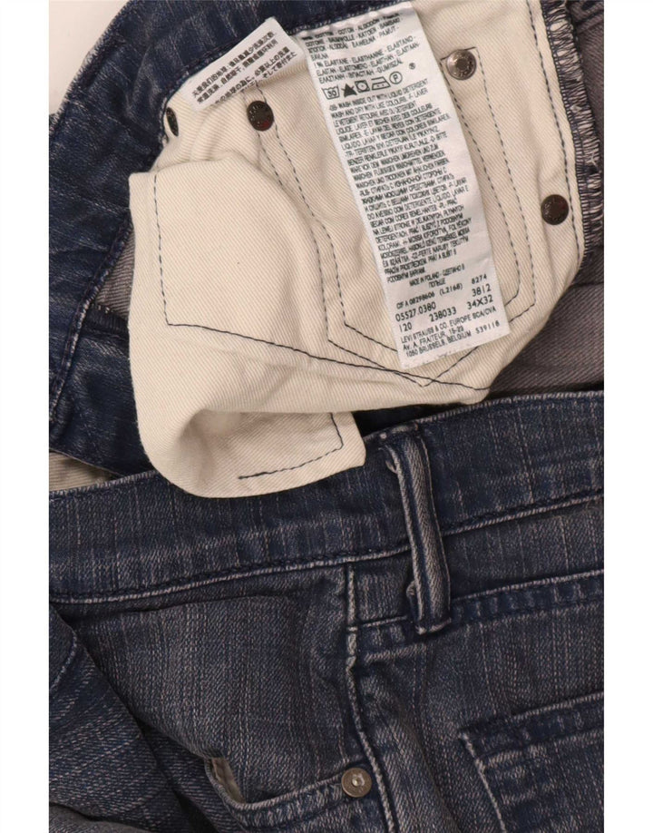 Levi's muške 527 Bootcut traperice W34 L32 plavi pamuk