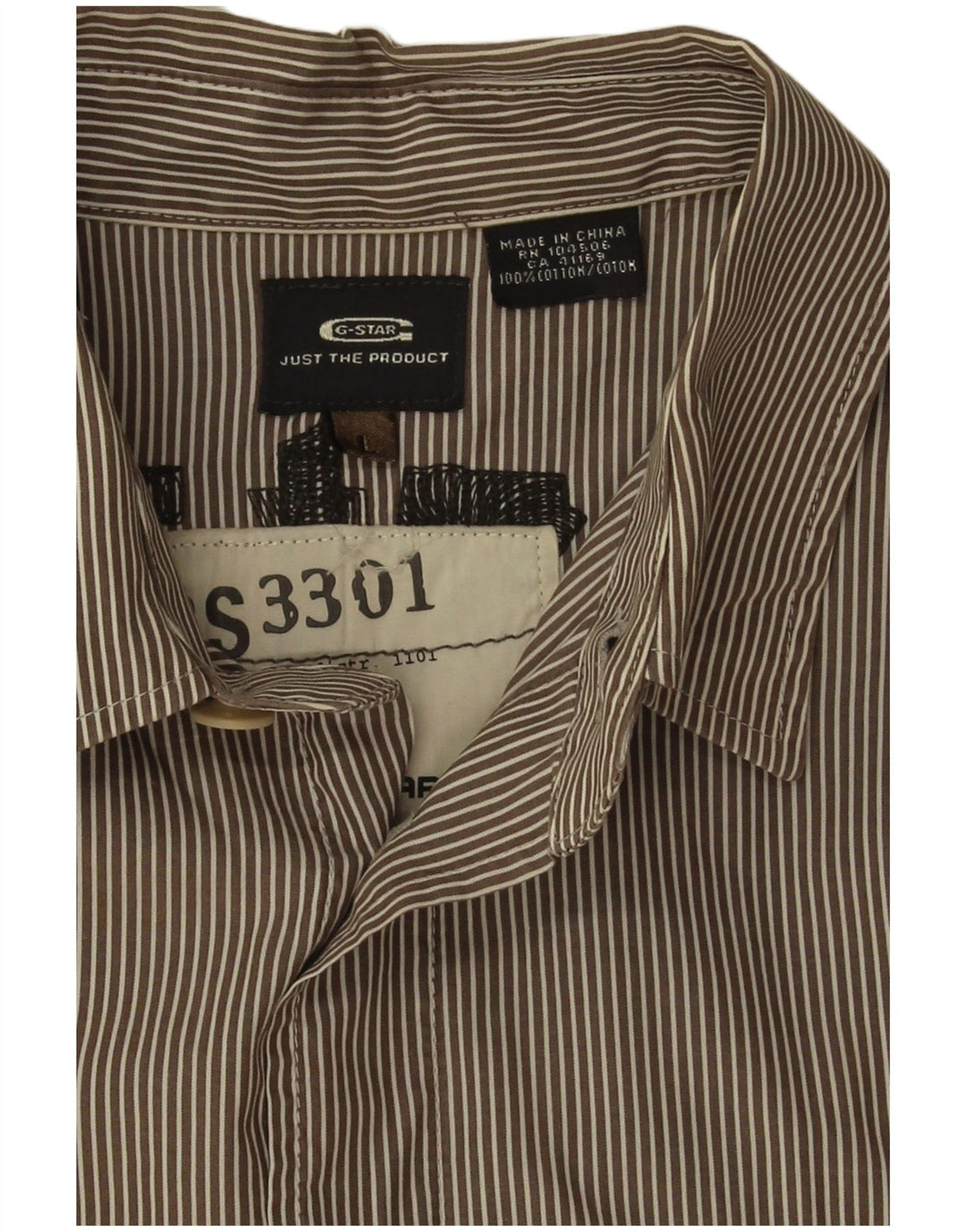 G-Star muška vojna grafička majica kratkih rukava s velikim sivim prugama