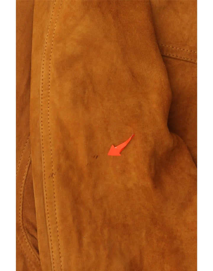 Vintage muška bomber jakna od brušene kože IT 54 2XL smeđa koža