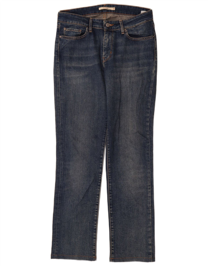 Levi's ženske 714 ravne traperice W29 L30 plavi pamuk