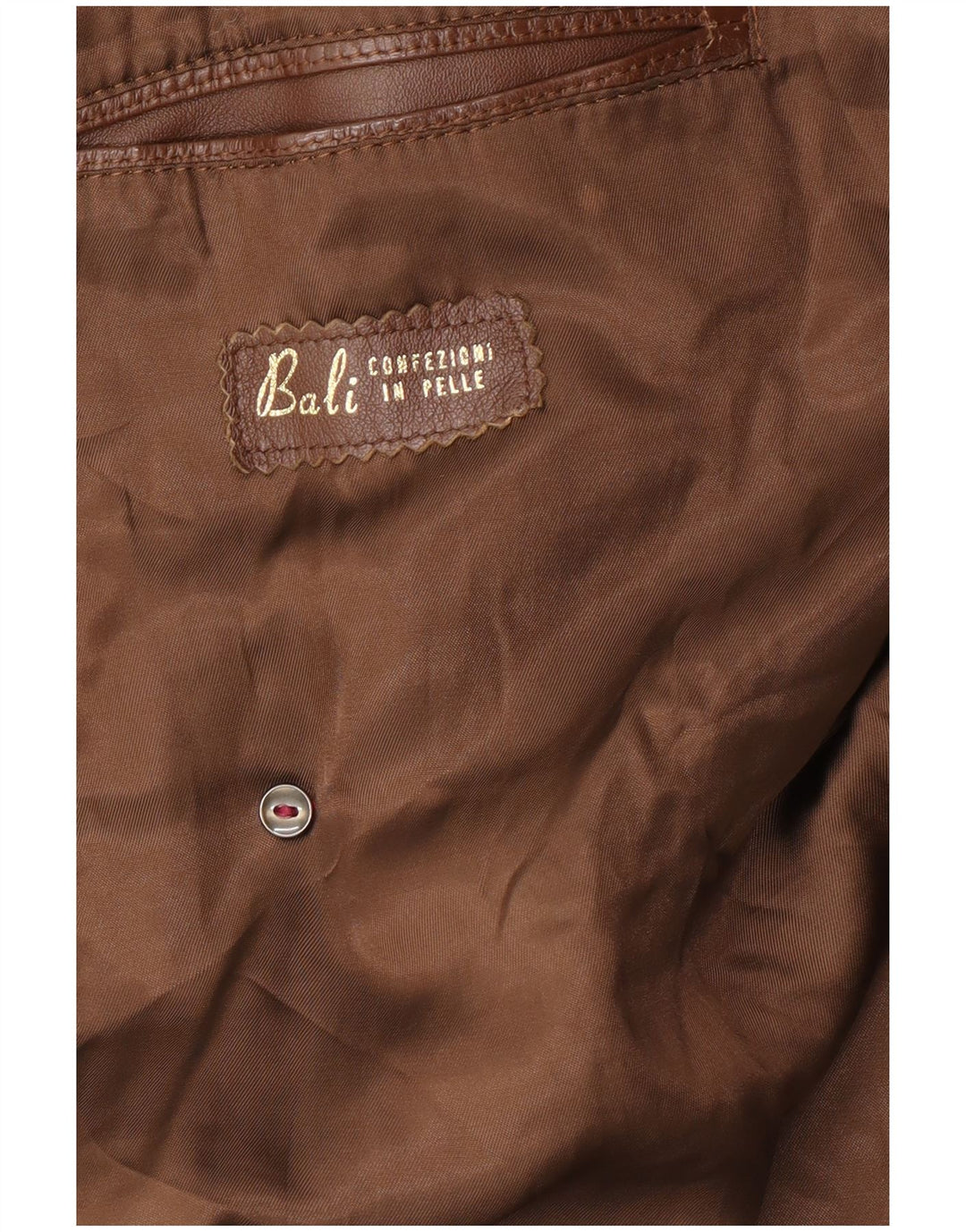 VINTAGE muški kožni kaput UK 38 Srednje smeđa koža