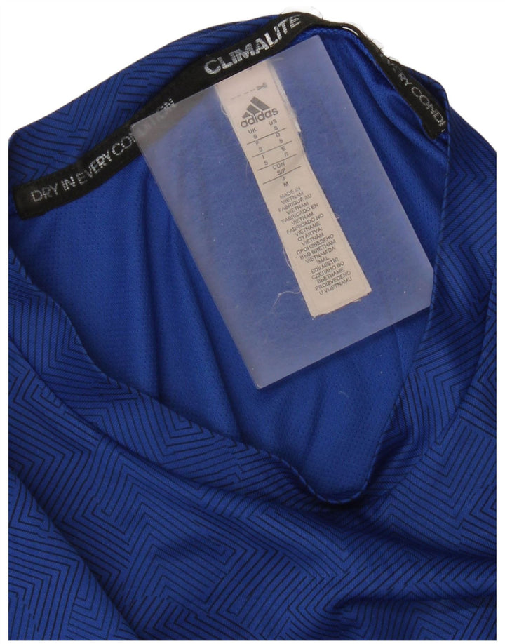 Adidas ženska majica kratkih rukava Climalite Mali plavi geometrijski poliester