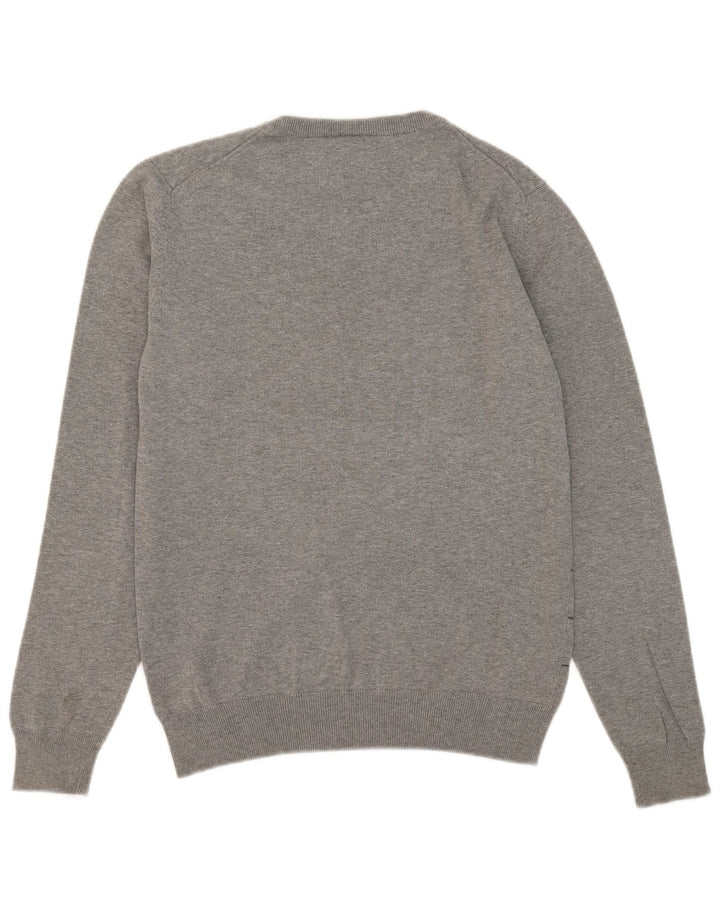 Puma muški džemper s okruglim izrezom srednje sive pruge