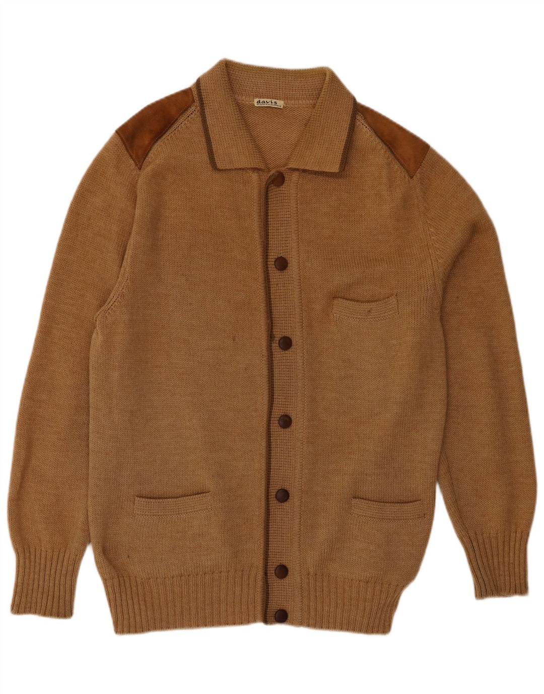 Vintage muški kardigan džemper IT 56 XL smeđi