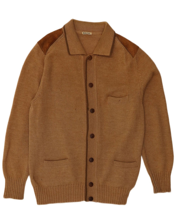 Vintage muški kardigan džemper IT 56 XL smeđi