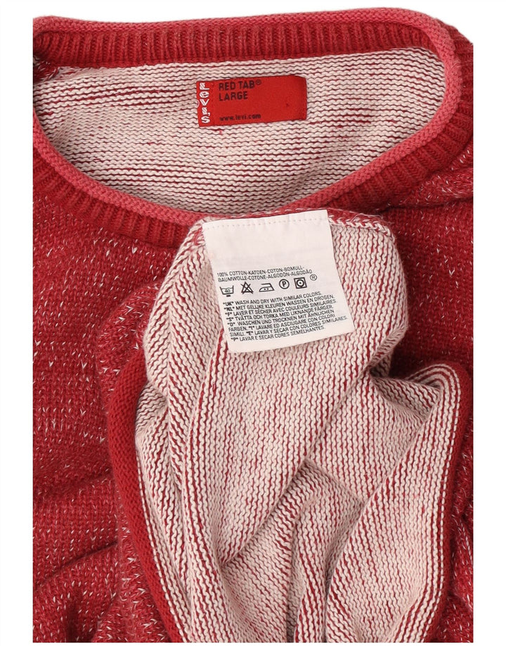 Levi's muški pulover s okruglim izrezom, veliki crveni flekasti pamuk
