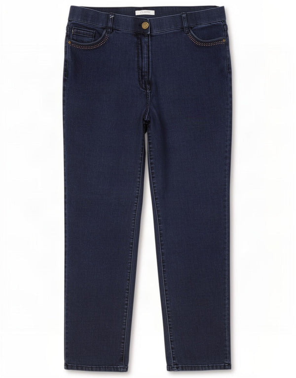 Marks & Spencer ženske ravne traperice UK 16 Large W34 L29 tamnoplave