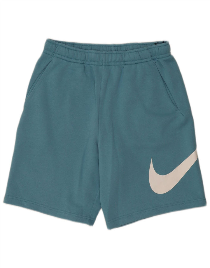 Nike muške grafičke sportske kratke hlače srednje plavi pamuk