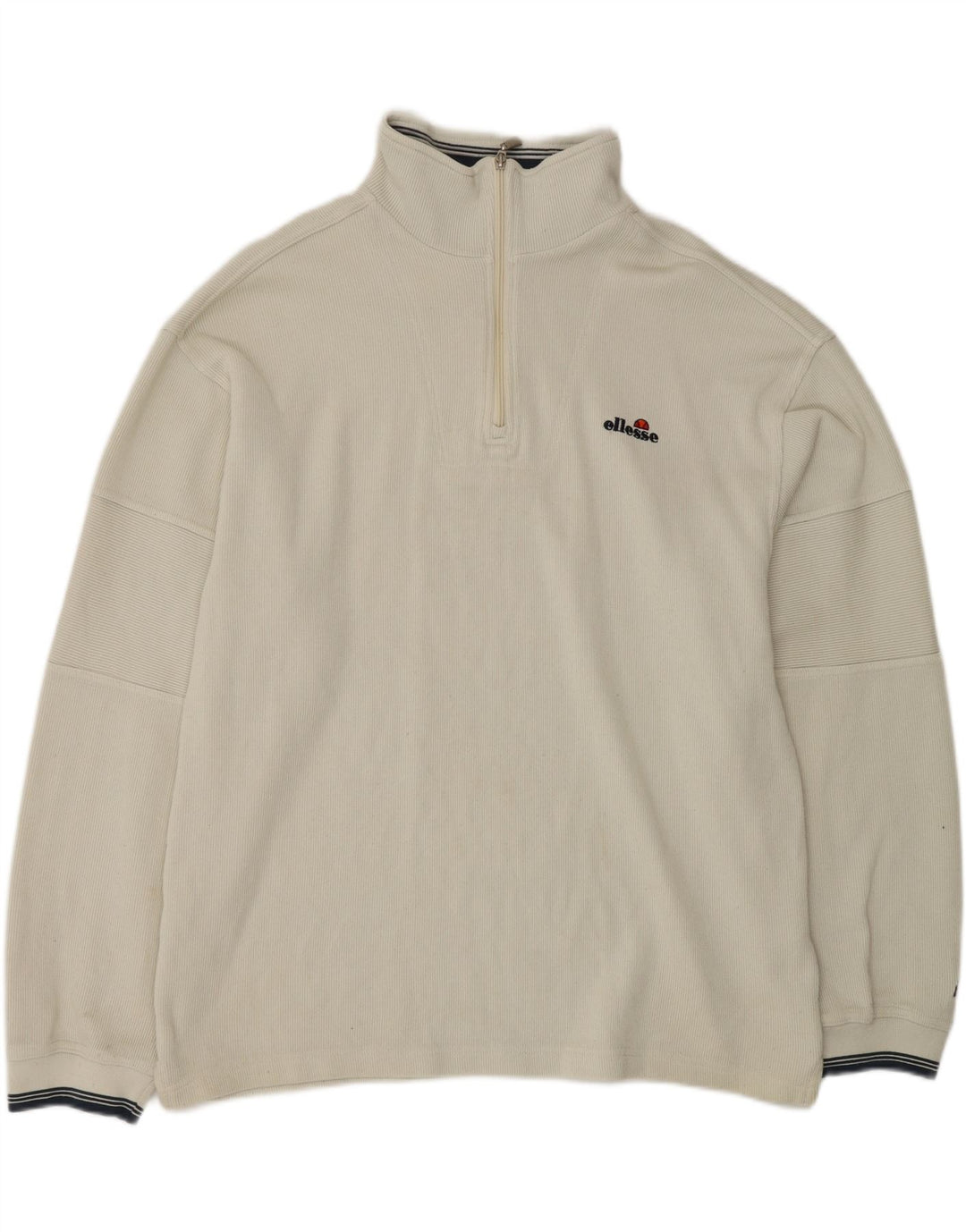 ELLESSE Muška majica s izrezom s patentnim zatvaračem XL, sivi pamuk