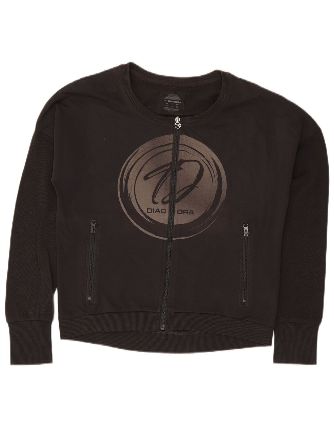 Diadora ženska trenirka prevelike veličine UK 10 mala crna