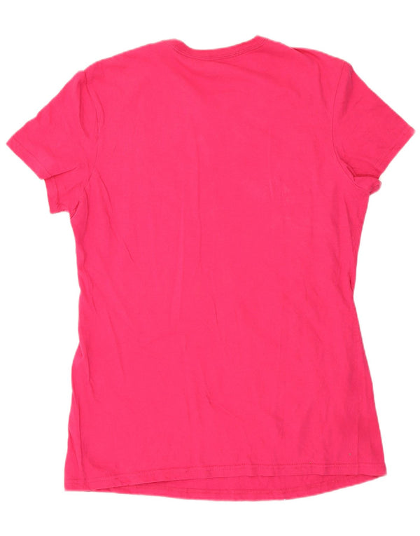 Adidas ženska majica kratkih rukava s grafičkim motivima UK 16 Large Pink Cotton