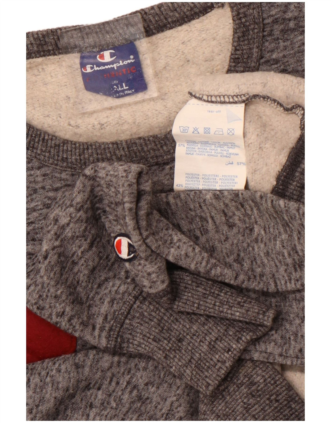 Champion muški džemper s grafičkim motivima, mali sivi flekasti pamuk