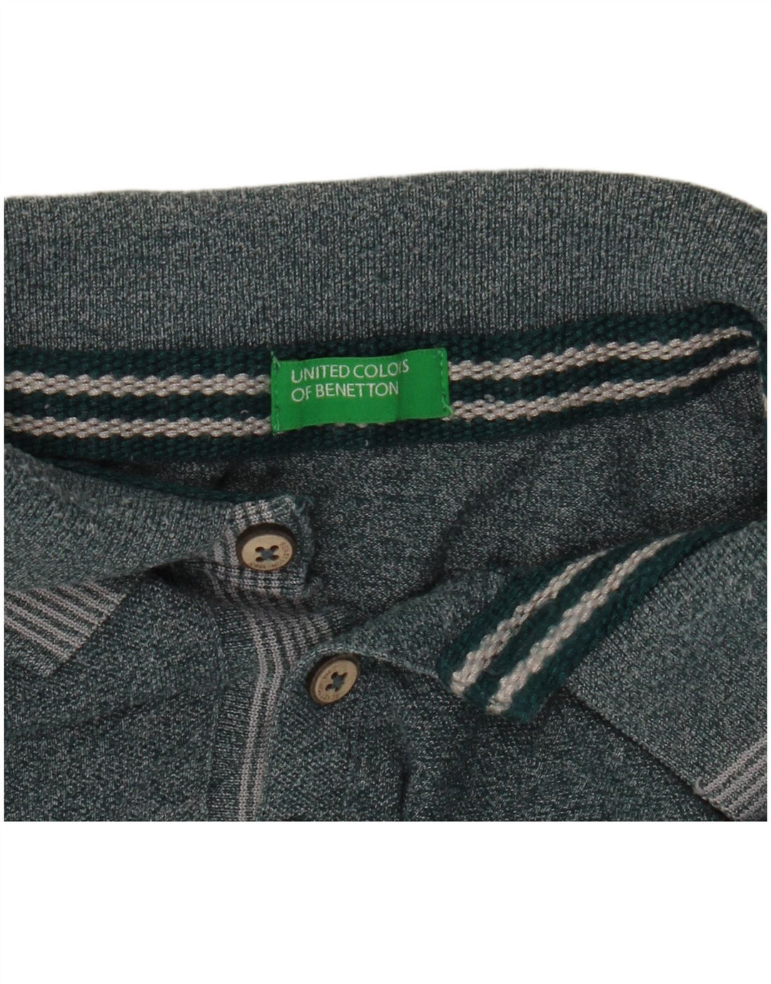 Benetton muška polo majica s grafičkim motivima srednje zelene fleke