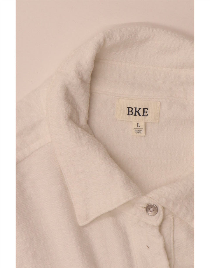BKE Ženski pulover Ogromna košulja Bluza UK 16 Veliki bijeli rajon