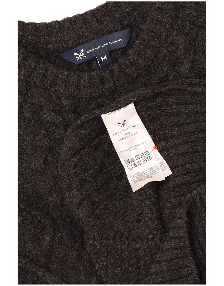 Crew Clothing Muški džemper s brodskim izrezom Srednje siva viskoza