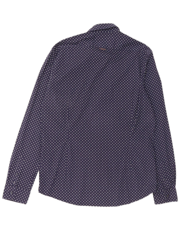 Scotch & Soda muška košulja XL tamnoplavi pamuk na točke