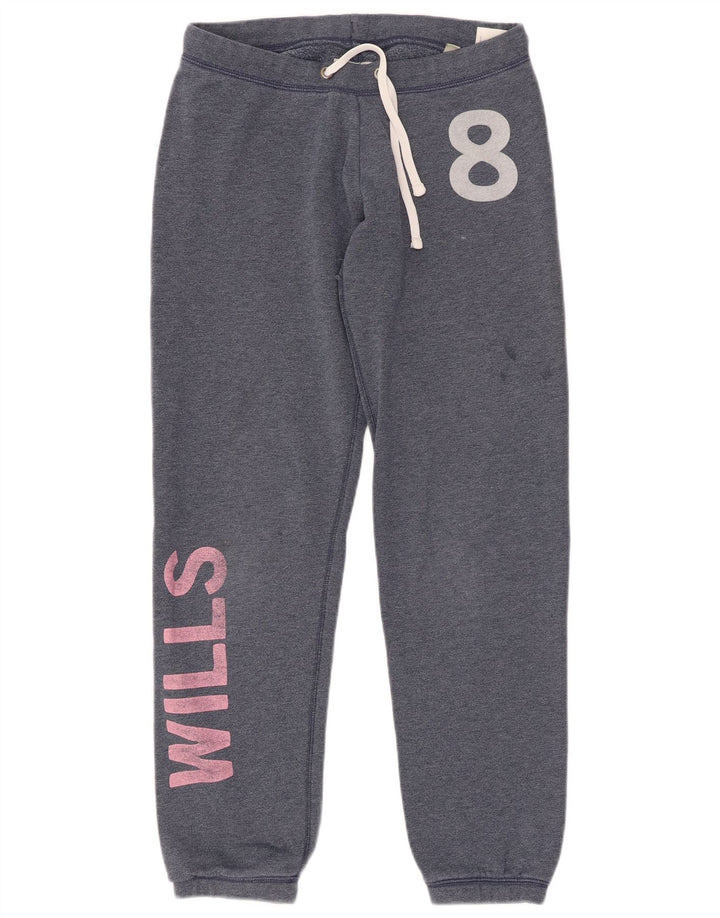 JACK WILLS Ženske trenirke s grafičkim motivima Joggers UK 8 Male tamnoplave