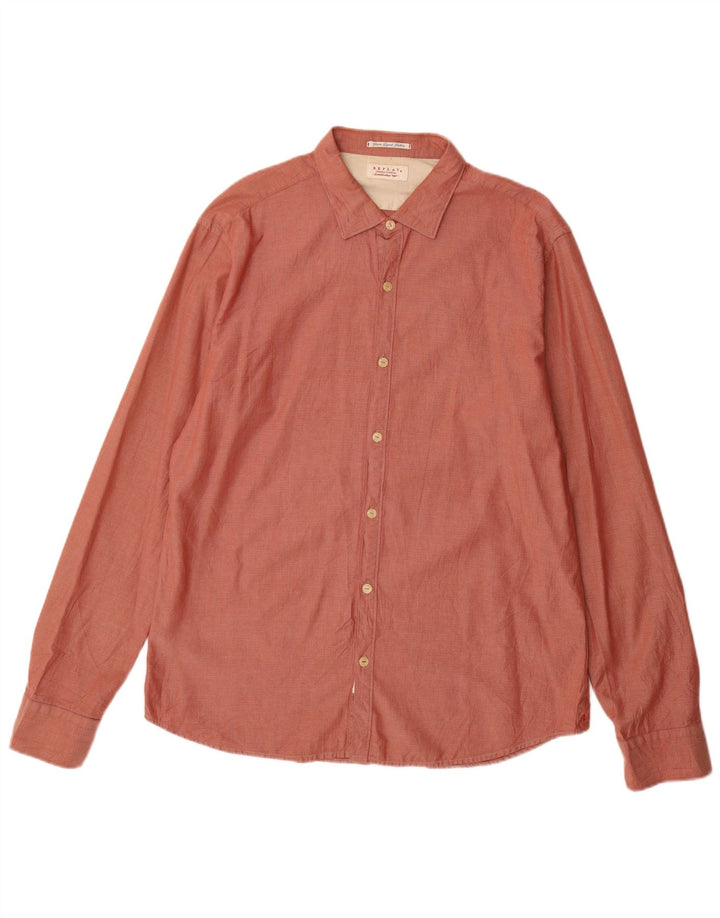 REPLAY muška košulja 2XL, crveni karirani pamuk