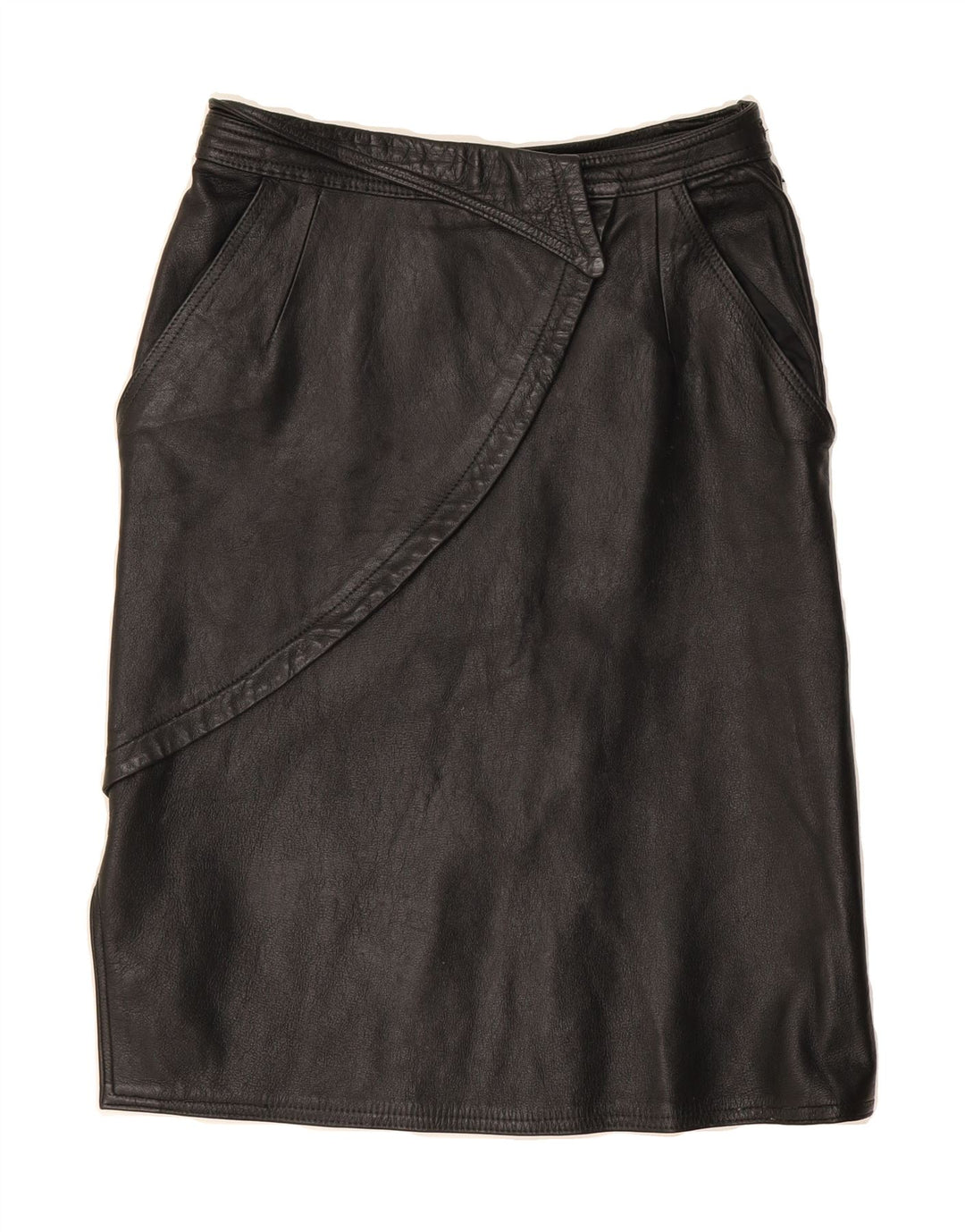 VINTAGE Womens Midi Skirt W27 Small  Black Vintage Vintage and Second-Hand Vintage from Messina Hembry 