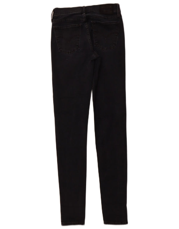 LEVI'S ženske 710 super uske traperice W25 L30 crni pamuk