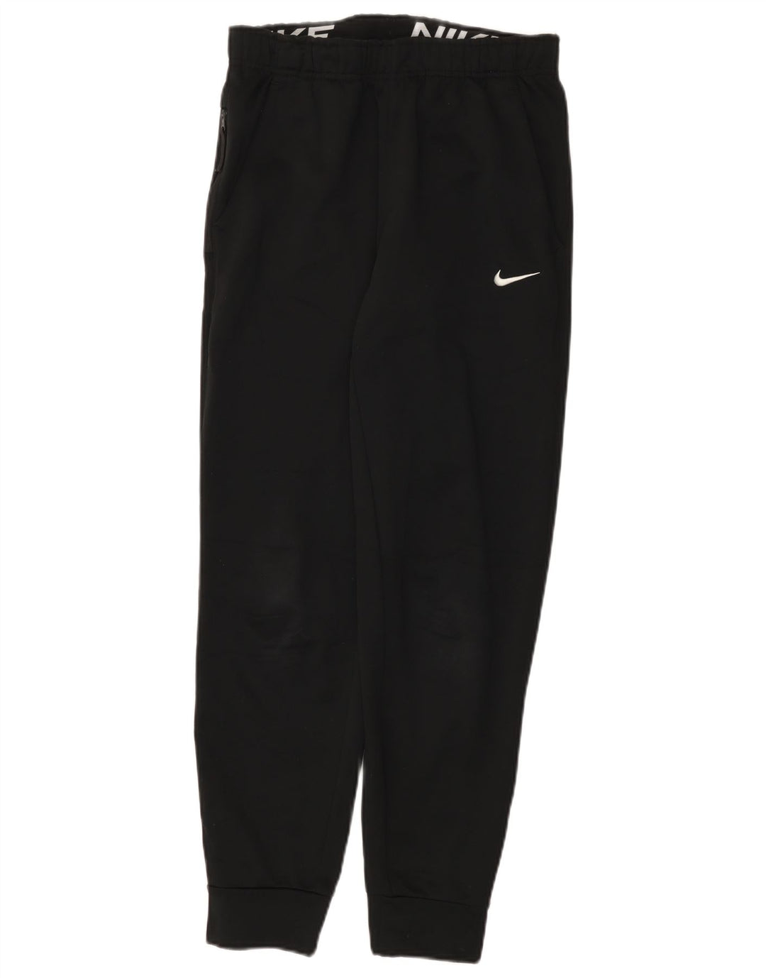 Nike muške trenirke Therma-Fit hlače za trčanje male crne poliesterske