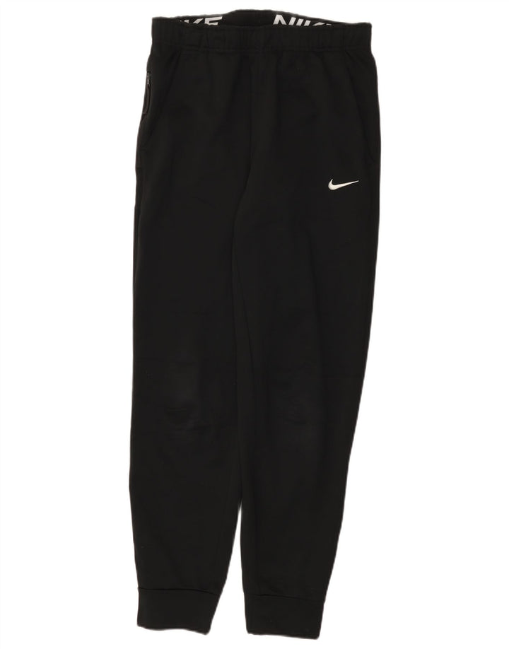 Nike muške trenirke Therma-Fit hlače za trčanje male crne poliesterske