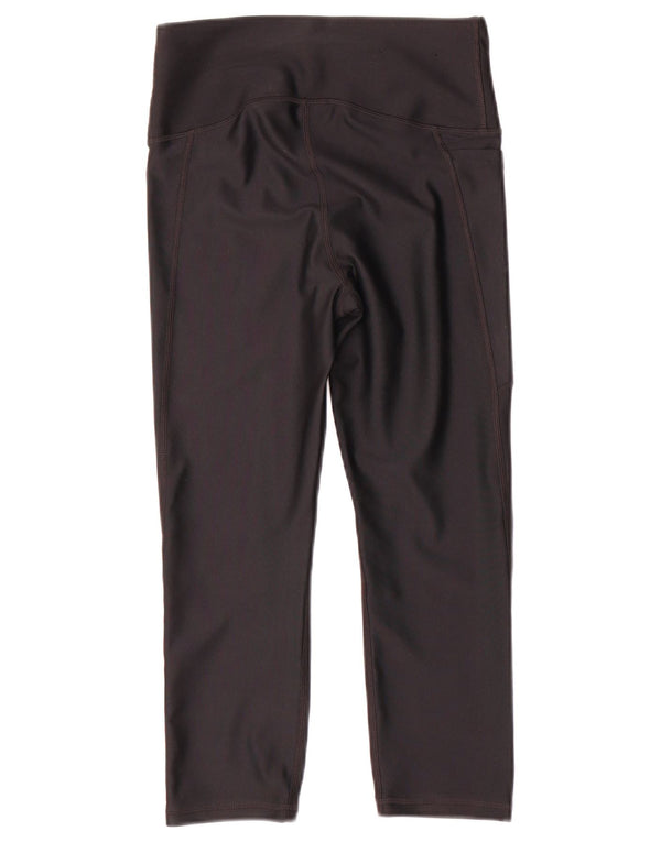 Under Armour ženske Heat Gear Capri tajice UK 8 male crne poliesterske
