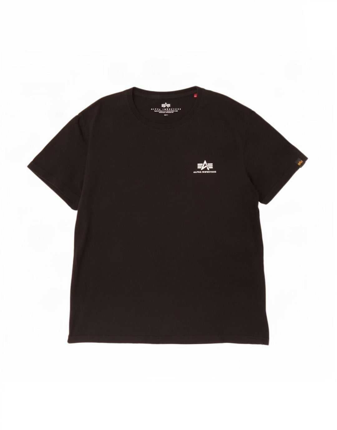 Alpha Industries Muška majica kratkih rukava Veliki crni pamuk