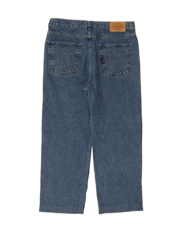TRUSSARDI Mens Straight Jeans W38 L27  Blue Cotton Vintage Trussardi and Second-Hand Trussardi from Messina Hembry 