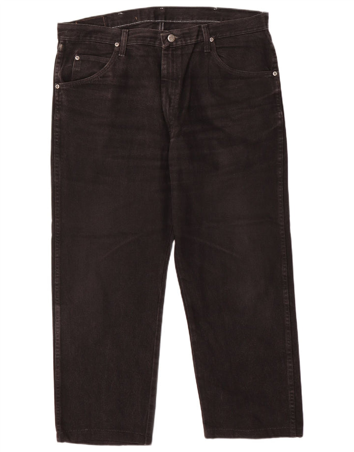 Wrangler muške ravne traperice W38 L26 crni pamuk