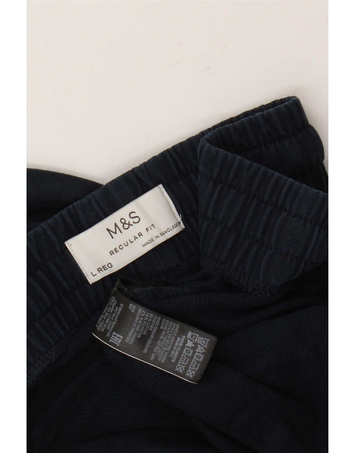 Marks & Spencer muške trenirke standardnog kroja, velike tamnoplave pamučne hlače