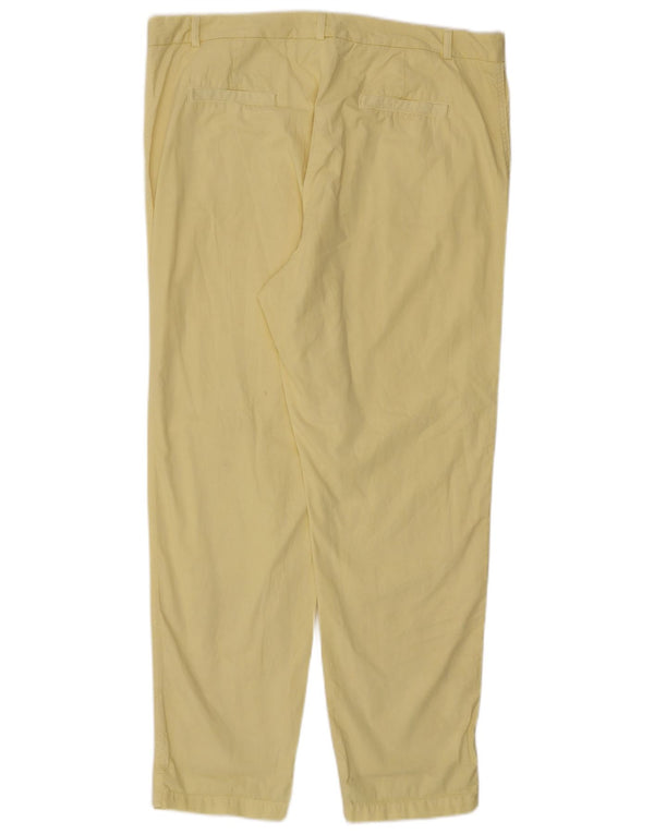 Marks & Spencer ženske ravne chino hlače UK 18 XL W38 L30 žuta