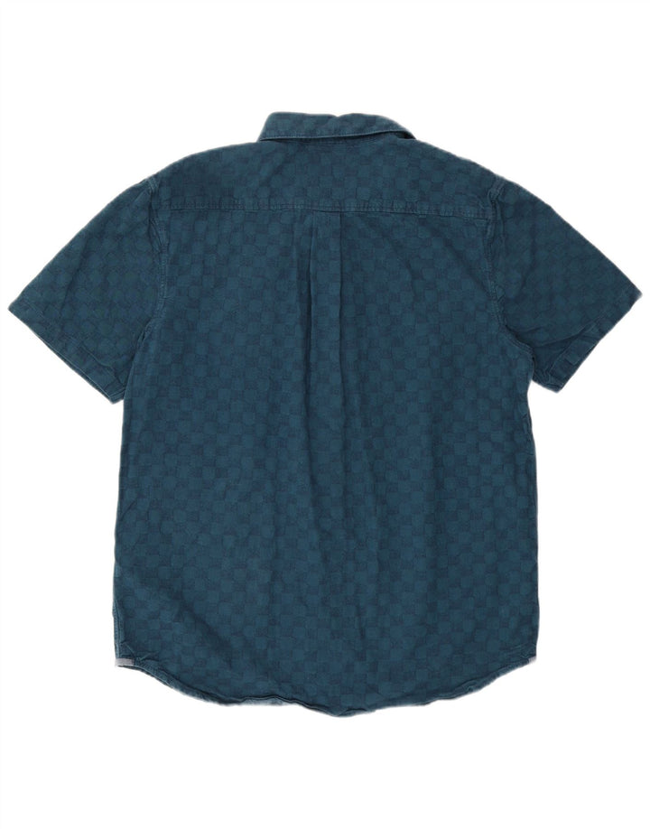 Vans muška klasična košulja kratkih rukava srednje plave geometrije