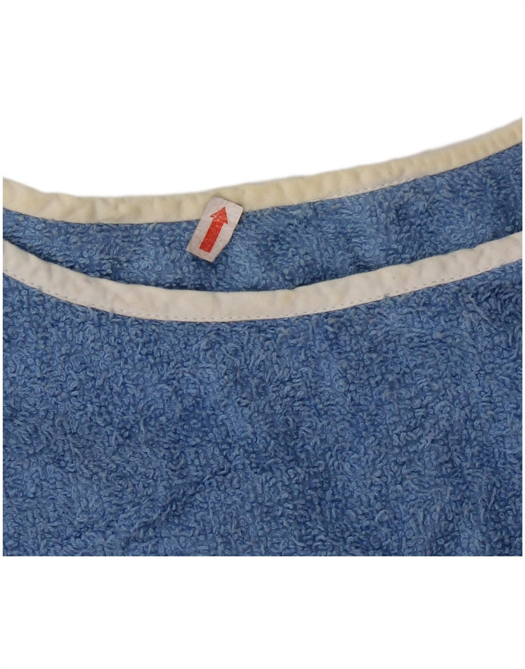 VINTAGE ženski džemper s veznim izrezom UK 16 Veliki plavi blok u boji