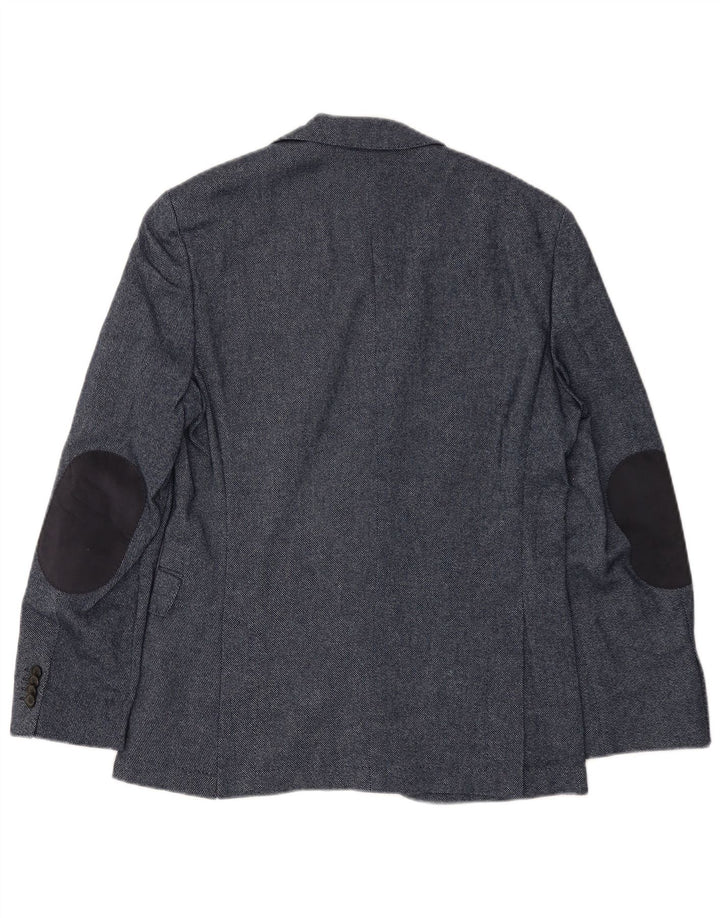 HUGO BOSS Muška jakna s 2 gumba EU 46 Mala tamnoplava vuna