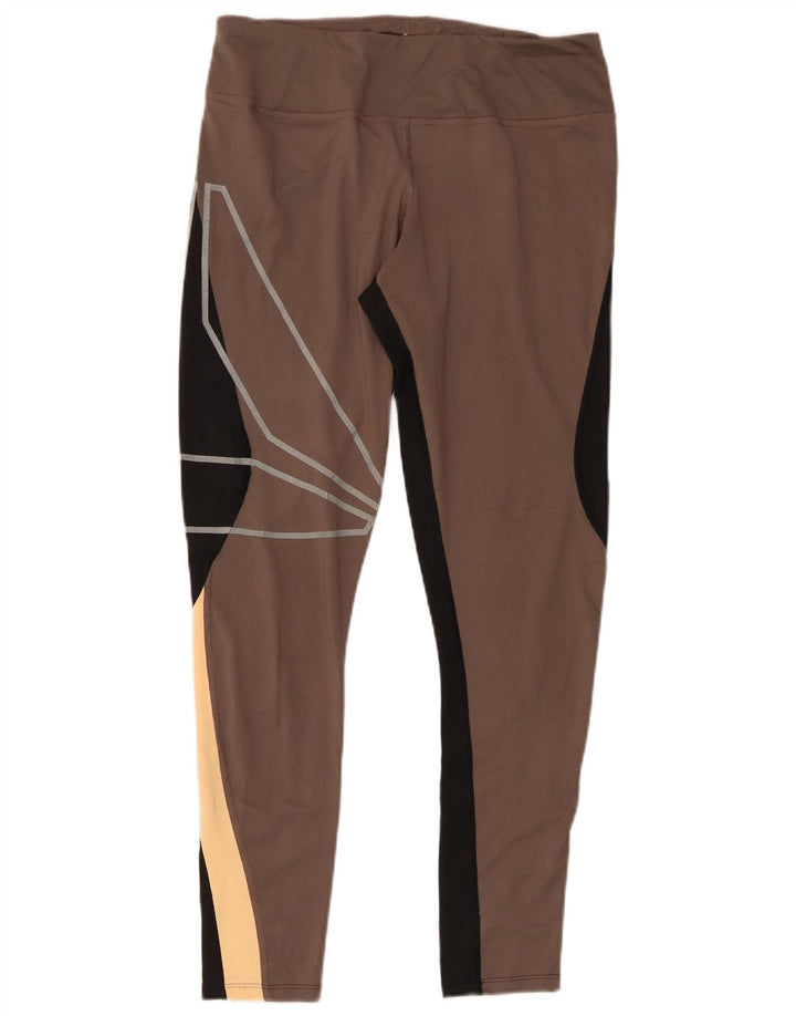 REEBOK Ženske grafičke tajice UK 12/14 srednje sive boje poliester