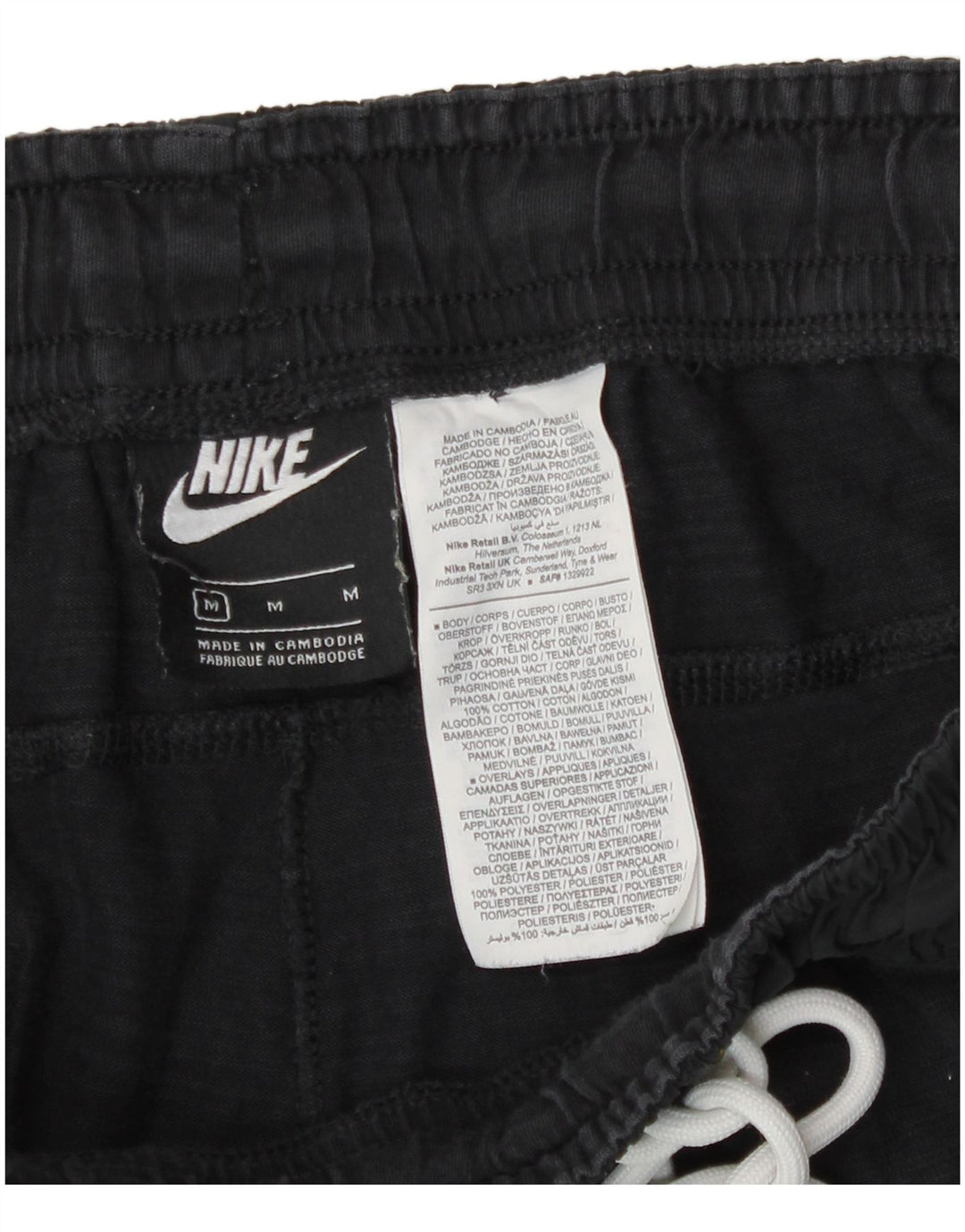Nike muške trenirke Hlače Joggers srednje tamnoplavi pamuk