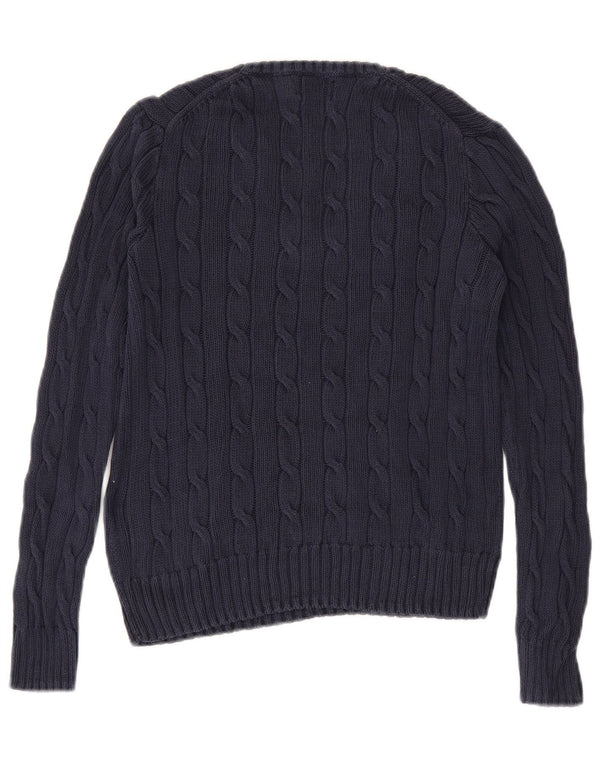 Polo Ralph Lauren ženski džemper s V-izrezom UK 14 srednje tamnoplava