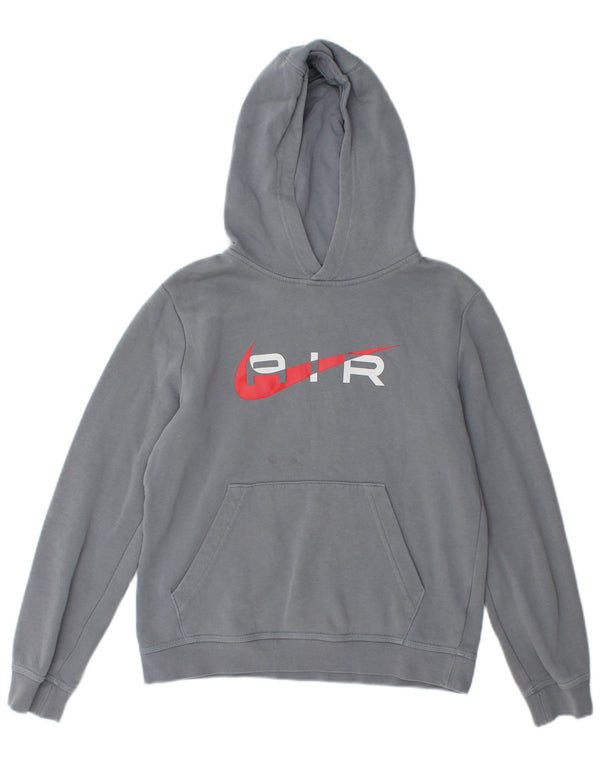 Nike Boys Graphic Hoodie Džemper 12-13 godina veliki sivi pamuk