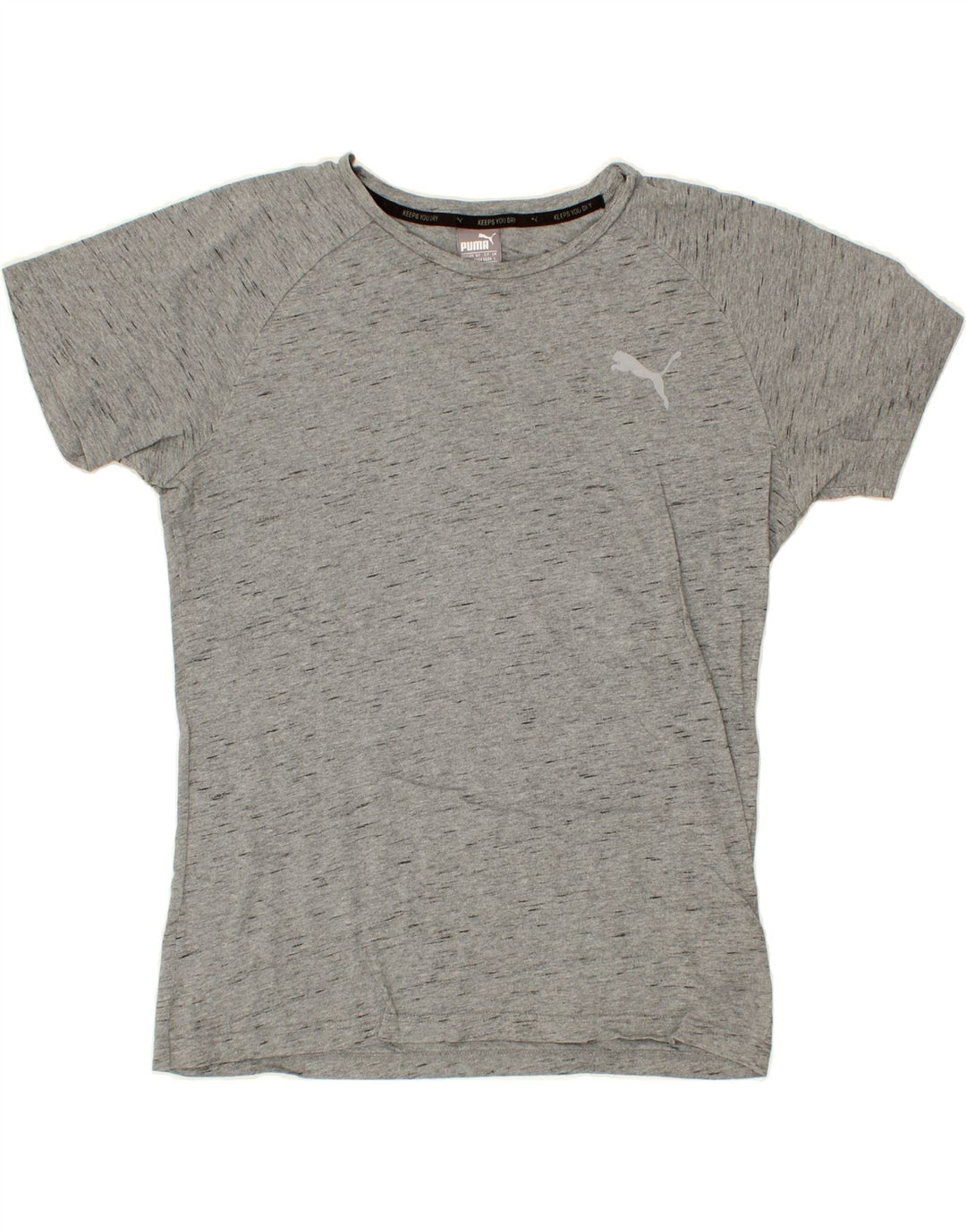 PUMA Mens T-Shirt Top Large Grey Flecked Cotton Vintage Puma and Second-Hand Puma from Messina Hembry 