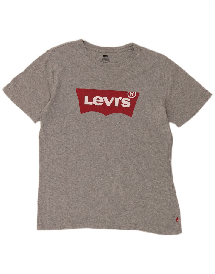 LEVI'S Mens Graphic T-Shirt Top Medium Grey