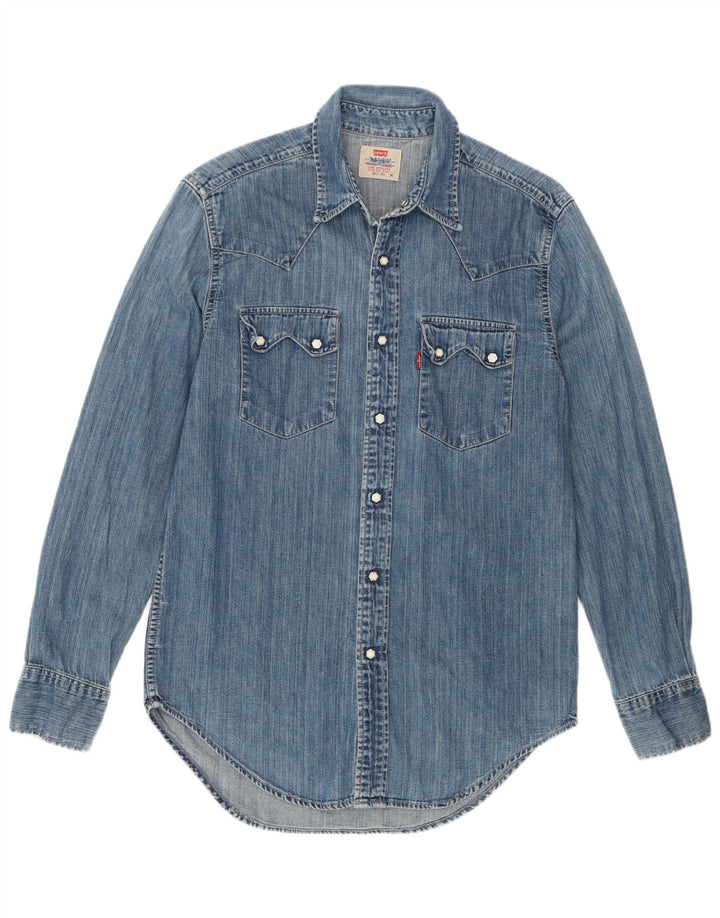 Levi's muška traper košulja Srednje plavi pamuk