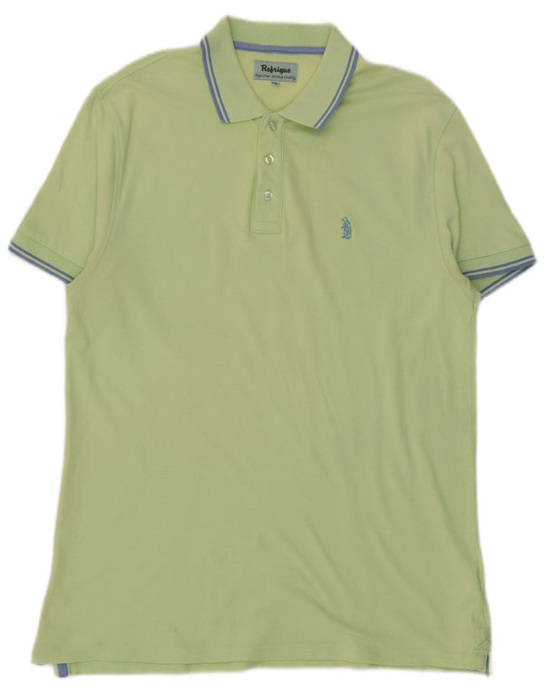 Refrigue Mens Polo Shirt 2XL Green Cotton
