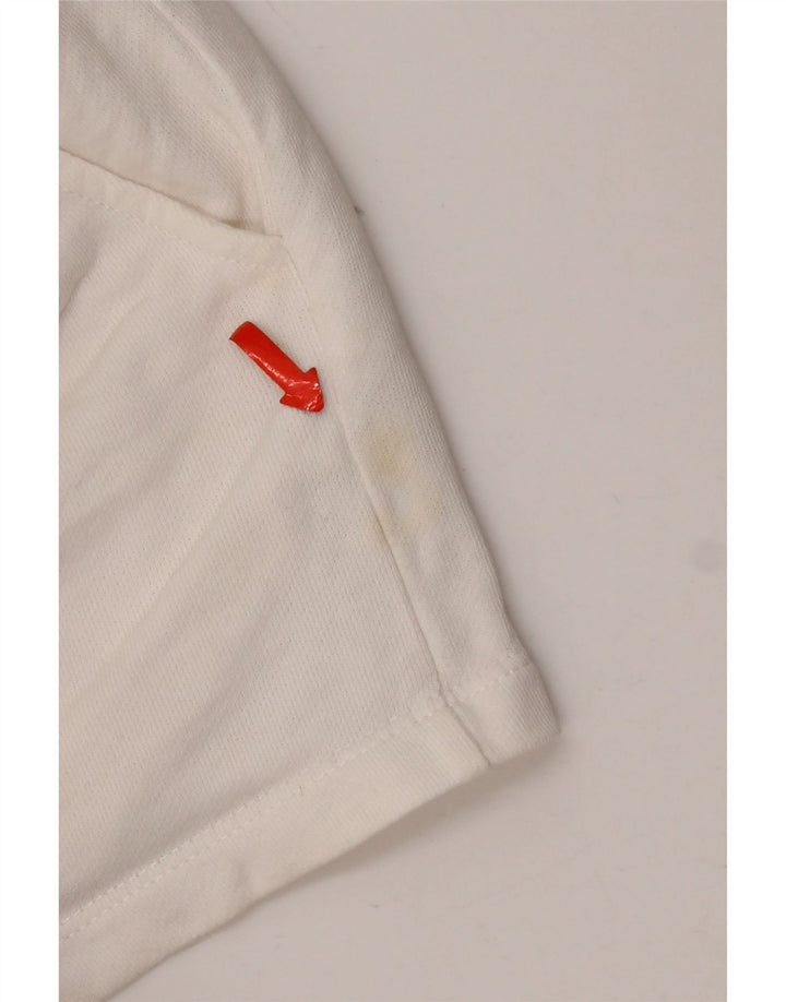 Zara ženske obične vruće hlačice UK 8 male bijele pamučne