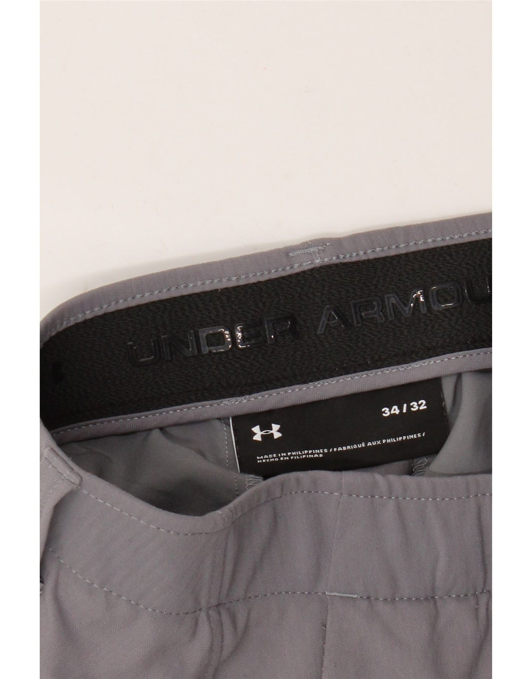 Under Armour muške uske chino hlače W34 L32 sive