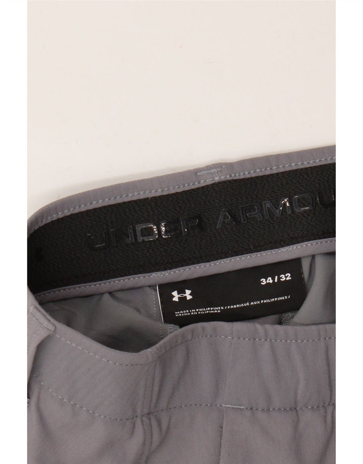 Under Armour muške uske chino hlače W34 L32 sive