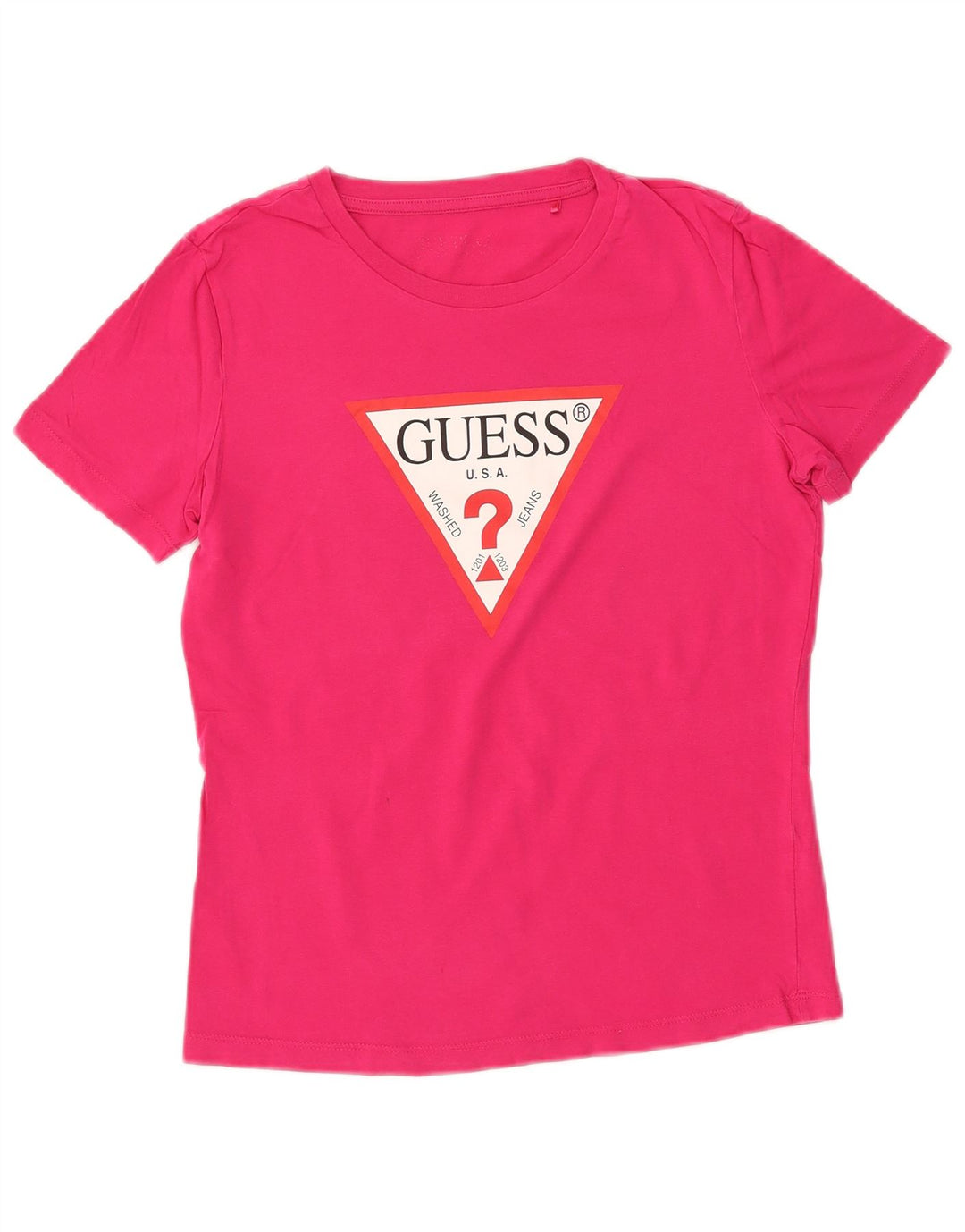 GUESS Ženska grafička majica kratkih rukava UK 10 Small Pink