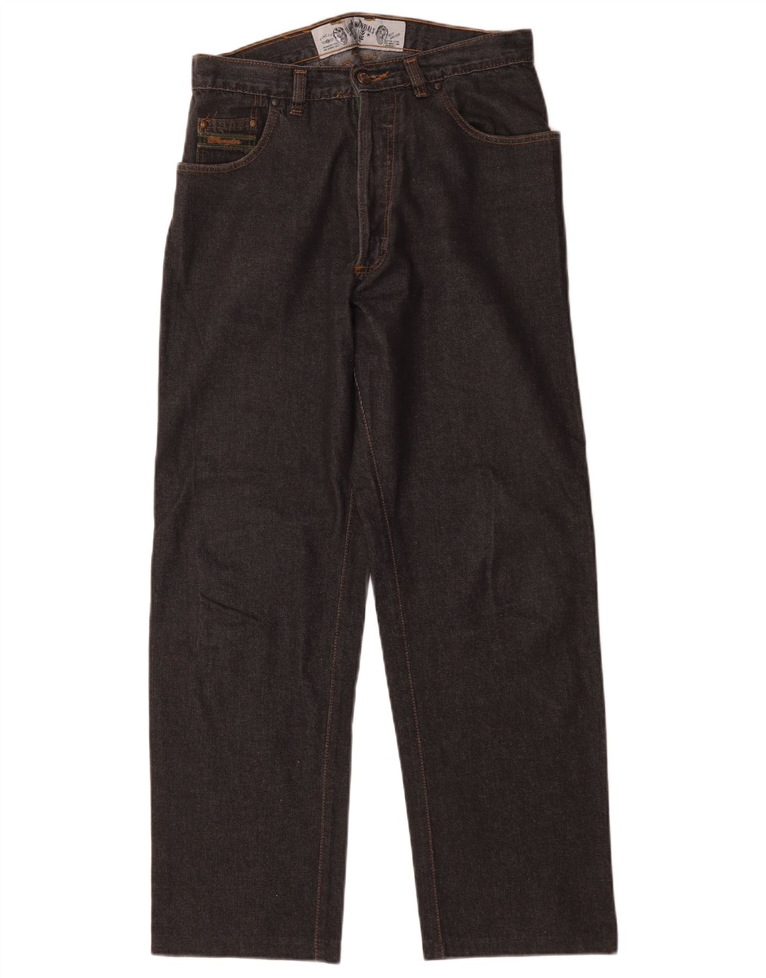 Wrangler muške ravne traperice W32 L29 crni pamuk