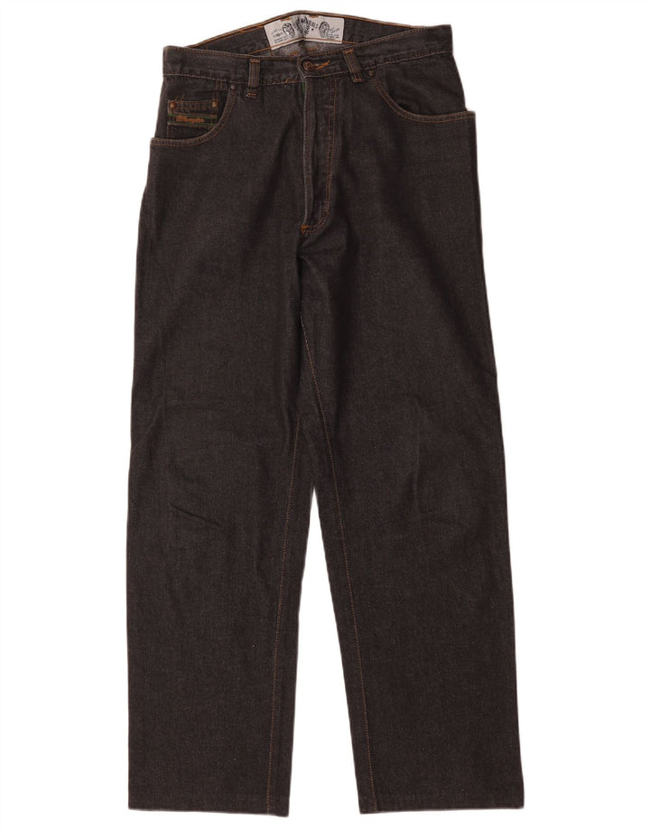 Wrangler muške ravne traperice W32 L29 crni pamuk