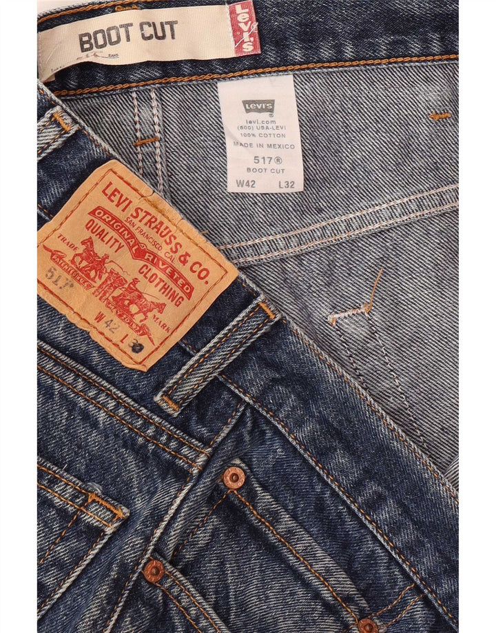 Levi's muške 517 Bootcut traperice W42 L32 plavi pamuk